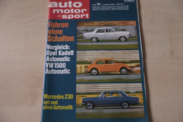 Deckblatt Auto Motor und Sport (16/1969)